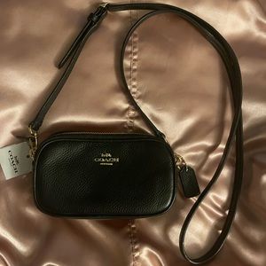 Coach Crossbody Pebbled Leather Pouch - NWT
